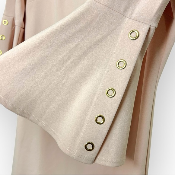 Liz Claiborne Light Pink Bell Sleeve Midi Dress 4 - Picture 5 of 6